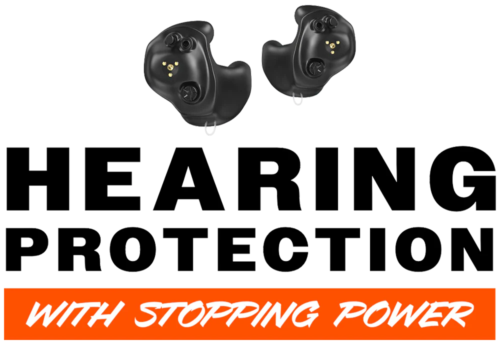 Hearing protection with stopping power.