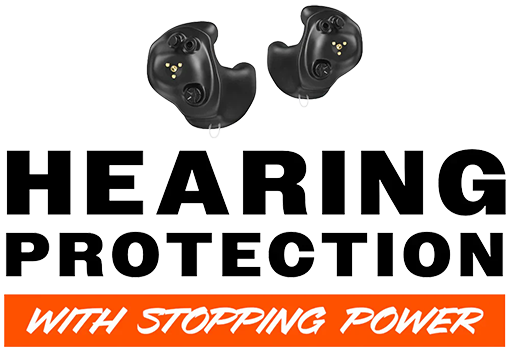Hearing protection with stopping power.